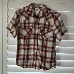 Ariat Men’s Button Down Shirt Retro Fit  XS